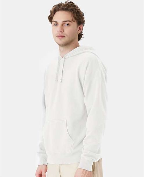 White Garment-Dyed Hooded Sweatshirt - GDH450