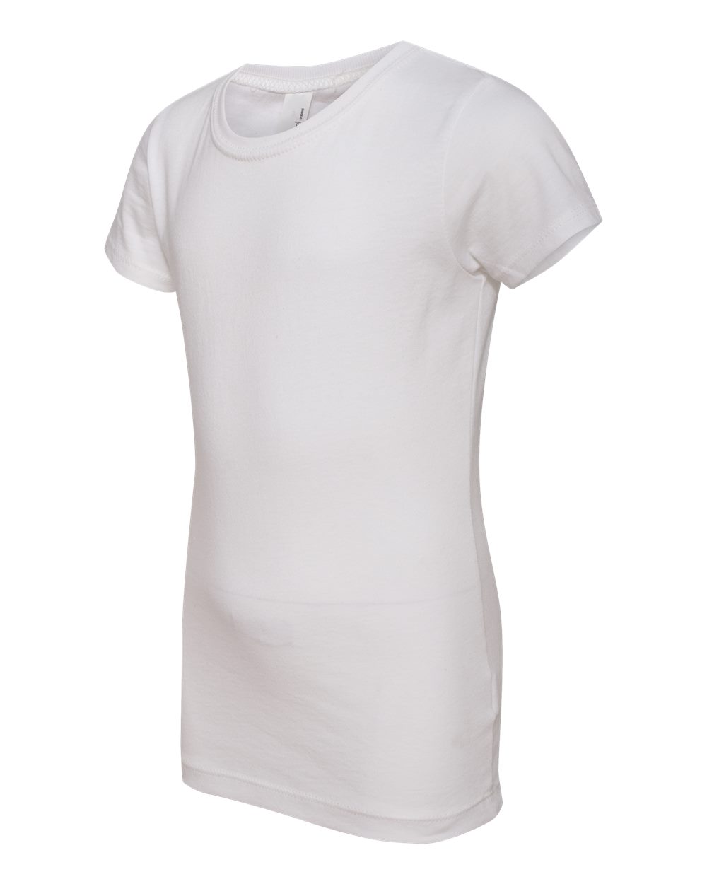 White Girls’ Cotton Princess T-Shirt - 3710