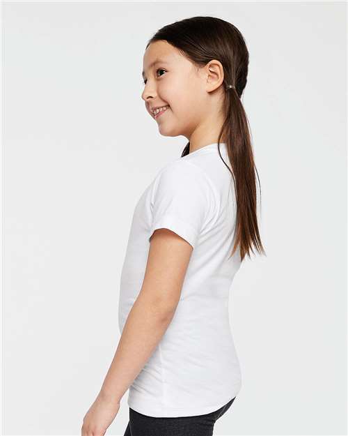 White Girls' Fine Jersey Tee - 2616