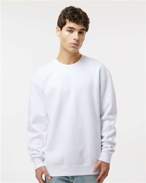 White Heavyweight Crewneck Sweatshirt - IND3000
