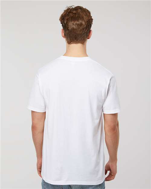 White Heavyweight Jersey Pocket T-Shirt - 293