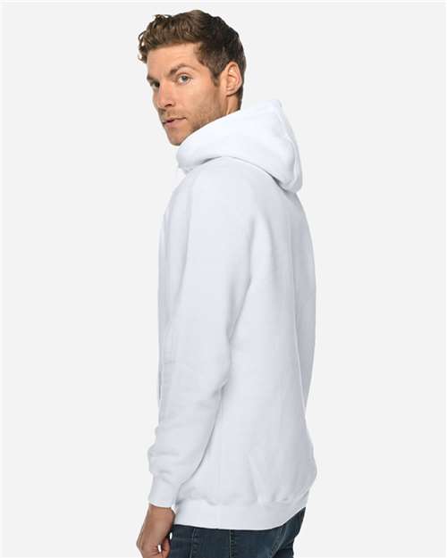 White Heavyweight Pullover Hooded Sweatshirt - LS19001
