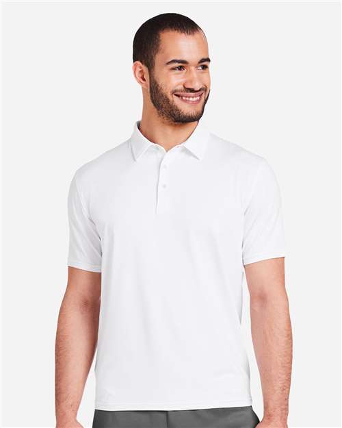 White Marbled Fairway Polo - MDP1799
