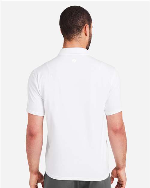 White Marbled Fairway Polo - MDP1799