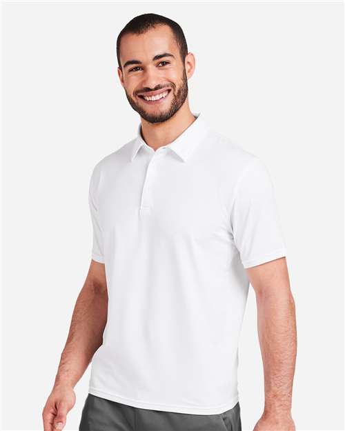 White Marbled Fairway Polo - MDP1799