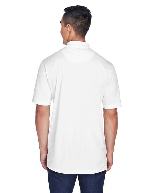 White Men's Cool & Dry Sport Polo - 8405