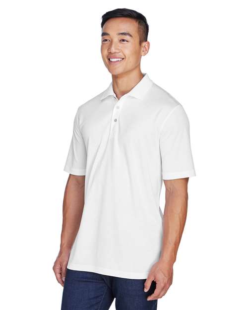White Men's Cool & Dry Sport Polo - 8405