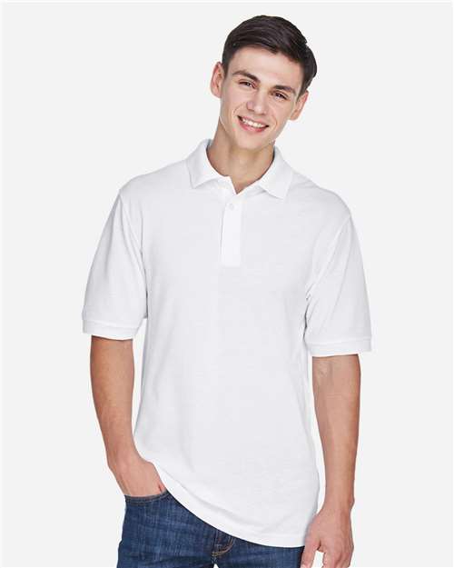 White Men's Easy Blend™ Polo - M265