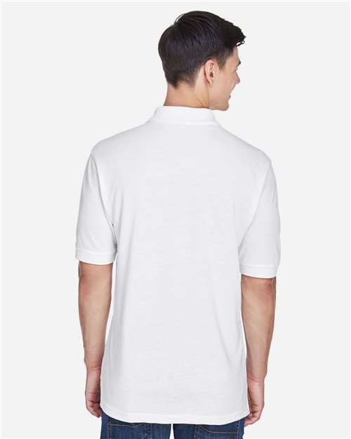 White Men's Easy Blend™ Polo - M265