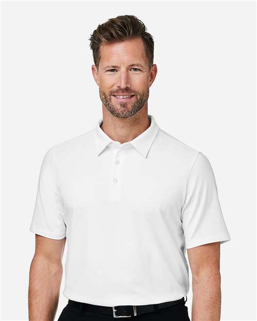 White Men's Raleigh Stretch Polo - DG120