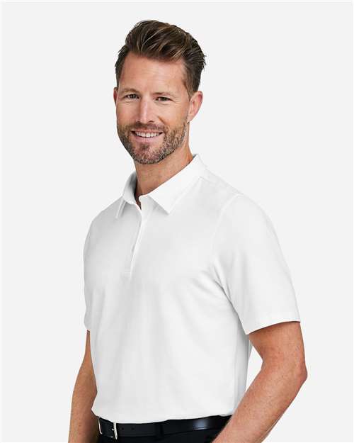 White Men's Raleigh Stretch Polo - DG120