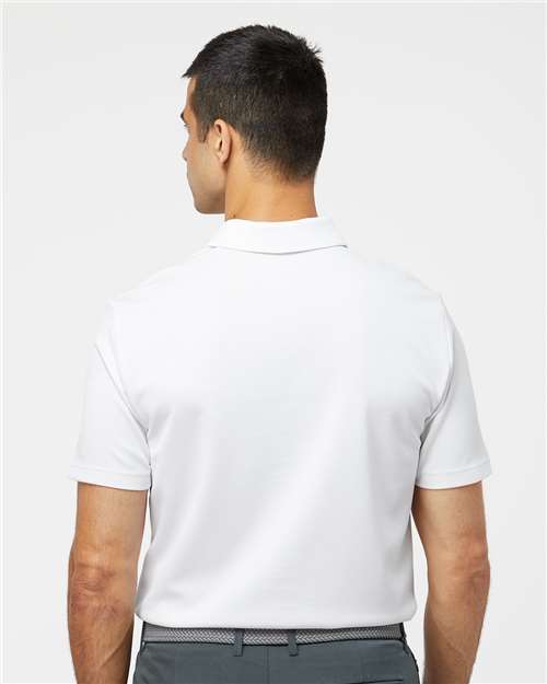 White Micro Pique Polo - A580