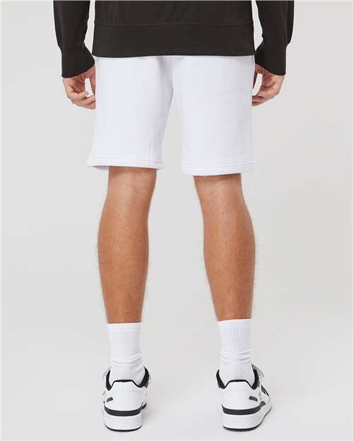 White Midweight Fleece Shorts - IND20SRT