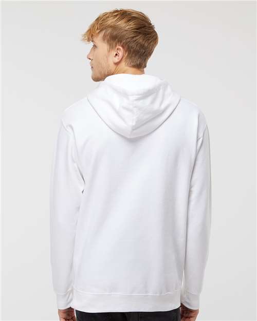 White Midweight Hooded Sweatshirt - SS4500