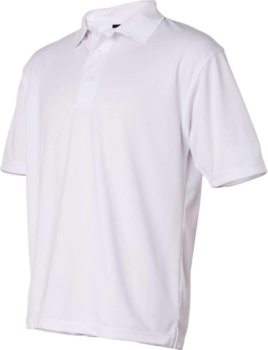 White Moisture Free Mesh Polo - 0469