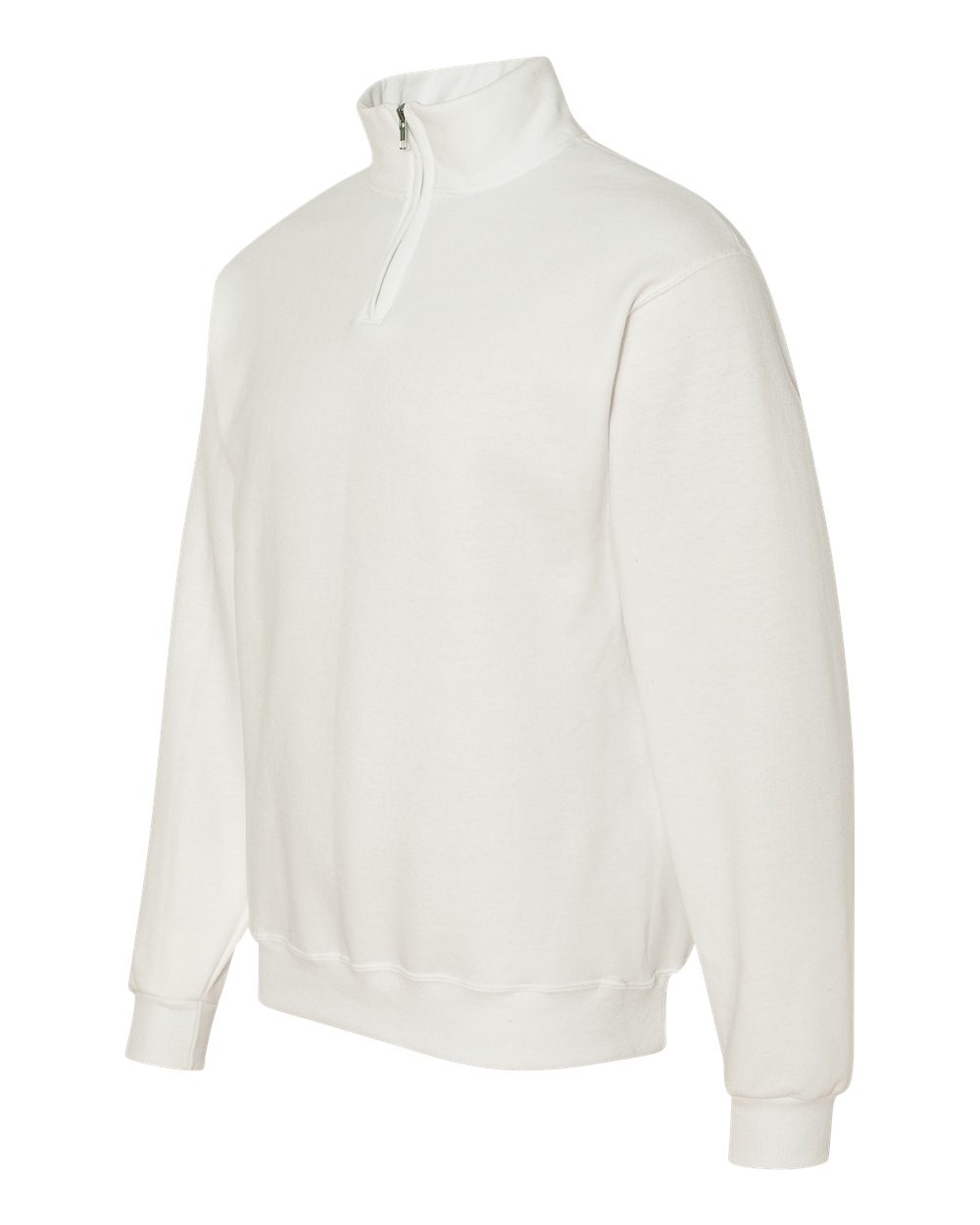 White Nublend® Cadet Collar Quarter-Zip Sweatshirt - 995MR