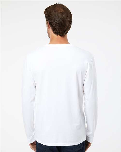 White Organic Long Sleeve T-Shirt - 420