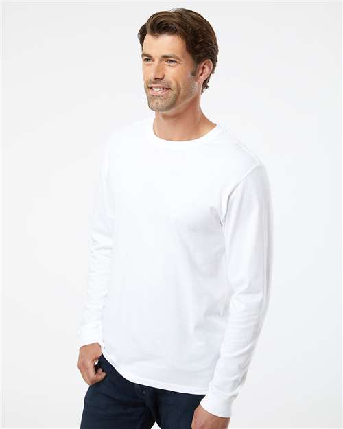 White Organic Long Sleeve T-Shirt - 420
