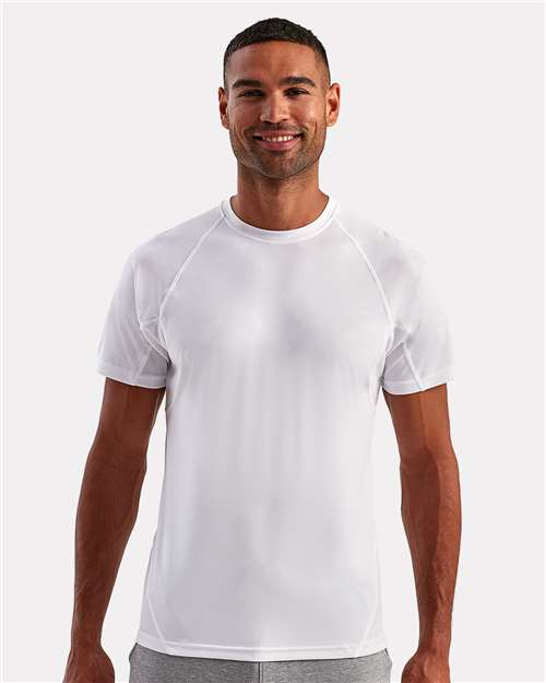 White Panelled Tech T-Shirt - TD011