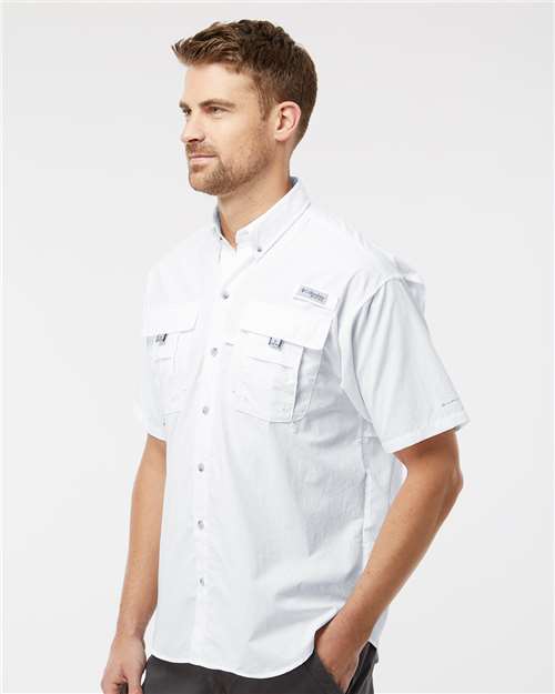 White PFG Bahama™ II Short Sleeve Shirt - 212464