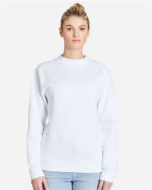 White Pigment-Dyed Crewneck Sweatshirt - LS16004