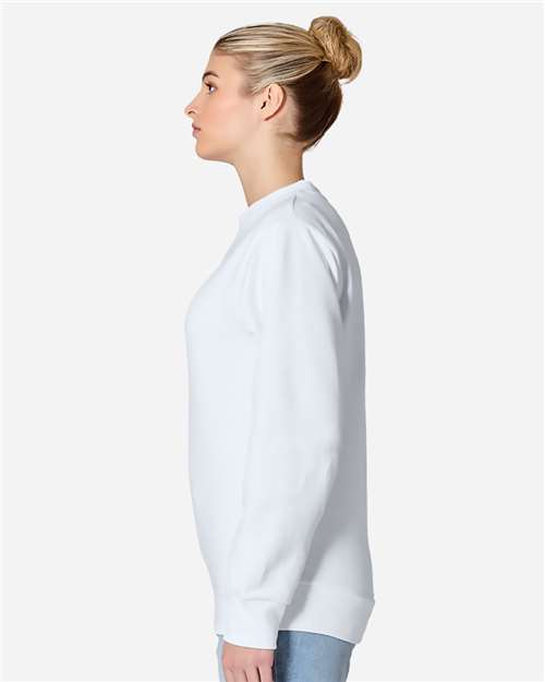 White Pigment-Dyed Crewneck Sweatshirt - LS16004