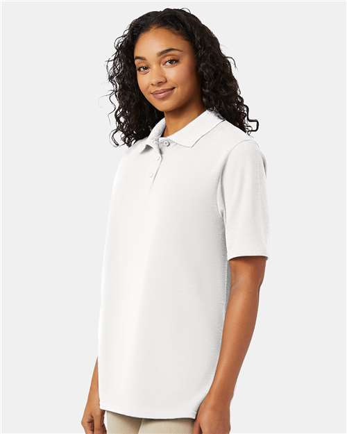 White Piqué Polo - 055P