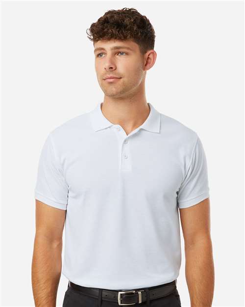 White Pique Polo - 62800