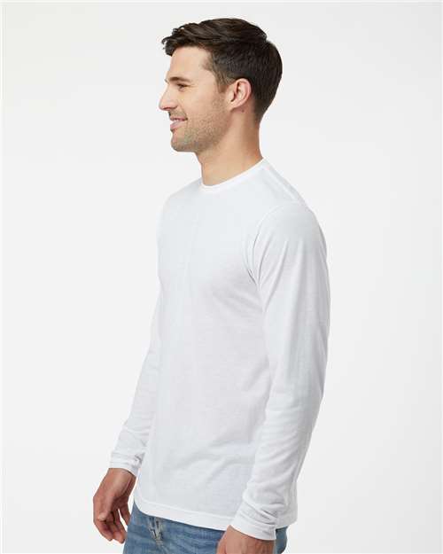 White Poly-Rich Long Sleeve T-Shirt - 242