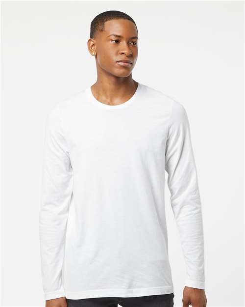 White Premium Cotton Long Sleeve T-Shirt - 591