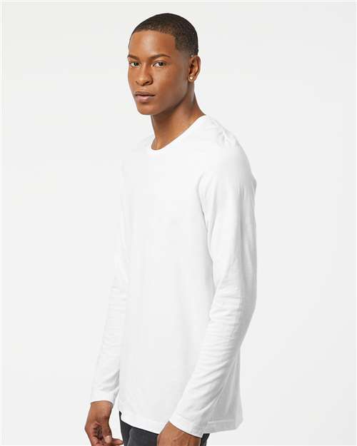 White Premium Cotton Long Sleeve T-Shirt - 591