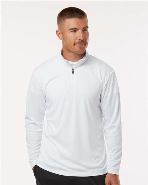 White Pro-Lock Performance Quarter-Zip Pullover - 41870