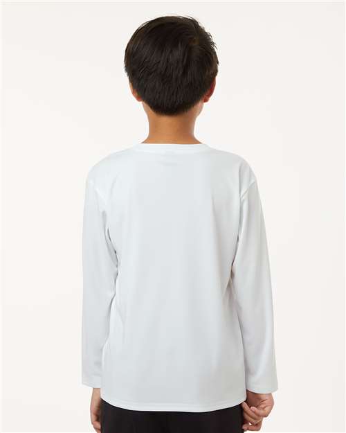 White Pro-Lock Youth Performance Long Sleeve T-Shirt - 48400Y