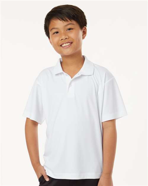 White Pro-Lock Youth Performance Polo - 41800Y