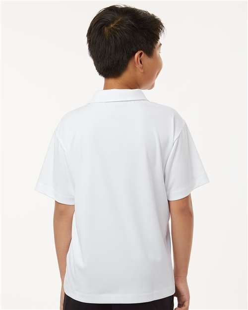 White Pro-Lock Youth Performance Polo - 41800Y