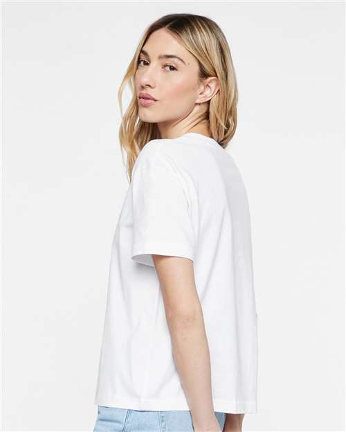 White Relaxed Crew Tee - 3520
