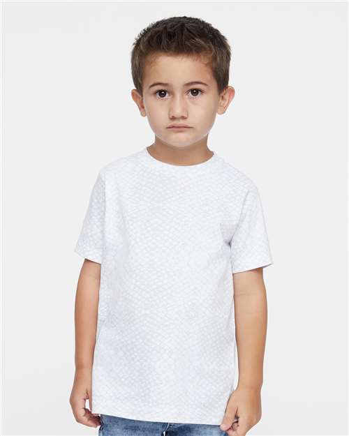 White Reptile Toddler Fine Jersey Tee - 3321