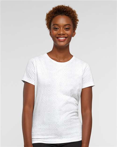 White Reptile Women's Fine Jersey Tee - 3516