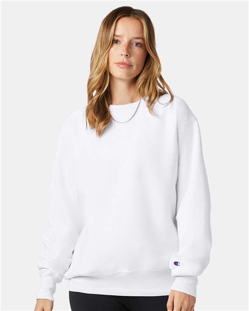 White Reverse Weave® Crewneck Sweatshirt - S149