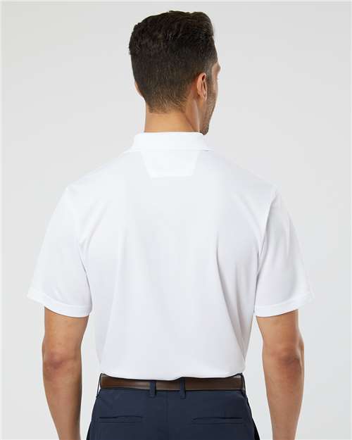White Saratoga Performance Mini Mesh Polo - 100