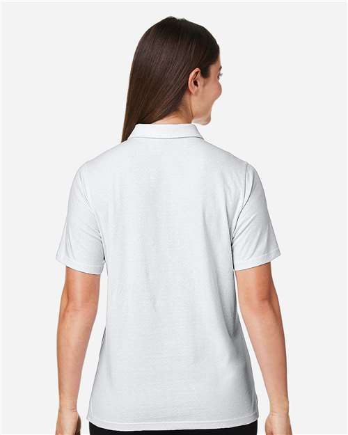 White/ Silver Women's Crownlux Performance® Geo Polo - DG101W