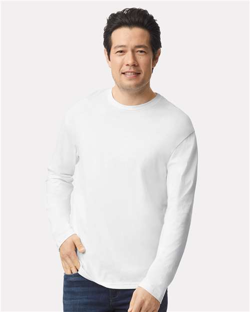 White Softstyle® Long Sleeve T-Shirt - 64400