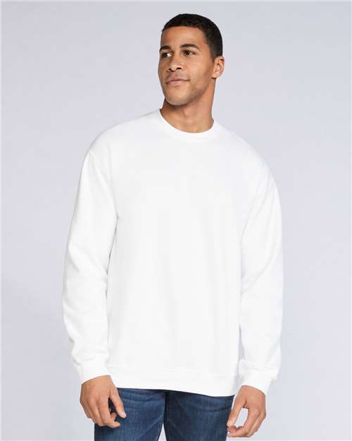 White Softstyle® Midweight Crewneck Sweatshirt - SF000
