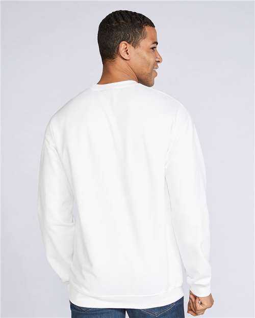 White Softstyle® Midweight Crewneck Sweatshirt - SF000