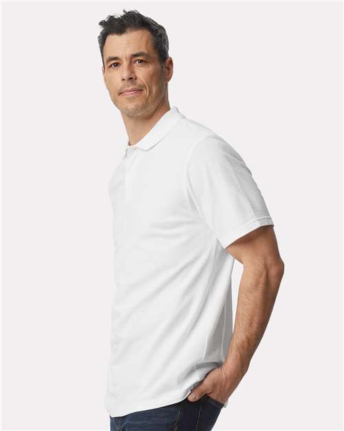 White Softstyle® Pique Polo - 64800