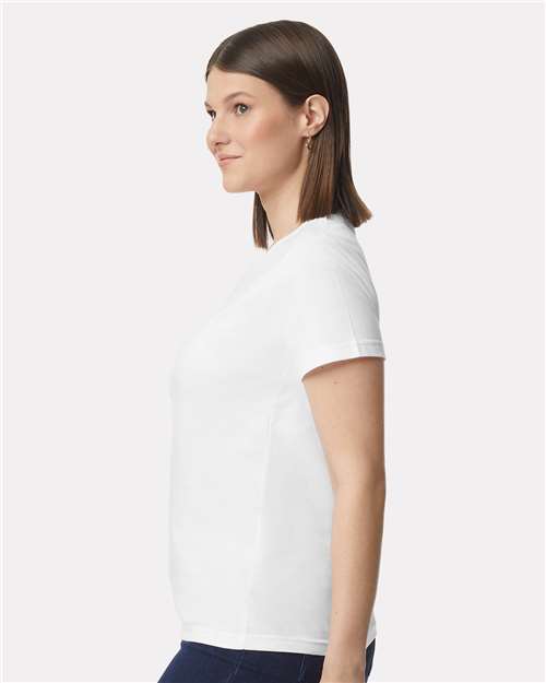White Softstyle® Women's Midweight T-Shirt - 65000L