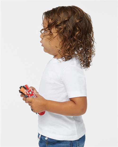 White Toddler Fine Jersey Tee - 3321