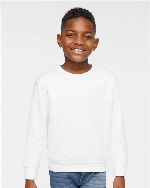 White Toddler Fleece Crewneck Sweatshirt - 3317