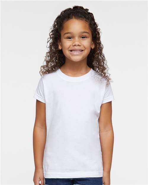White Toddler Girls Fine Jersey Tee - 3316