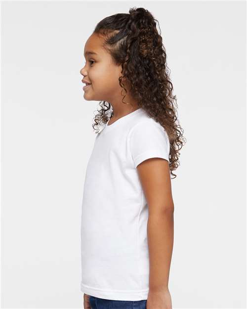 White Toddler Girls Fine Jersey Tee - 3316